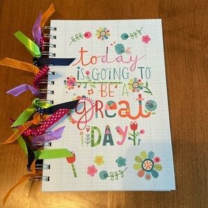 Plan Ahead Blank Planner Diary Today Is Going To Be A Great Day Ribbon Trim